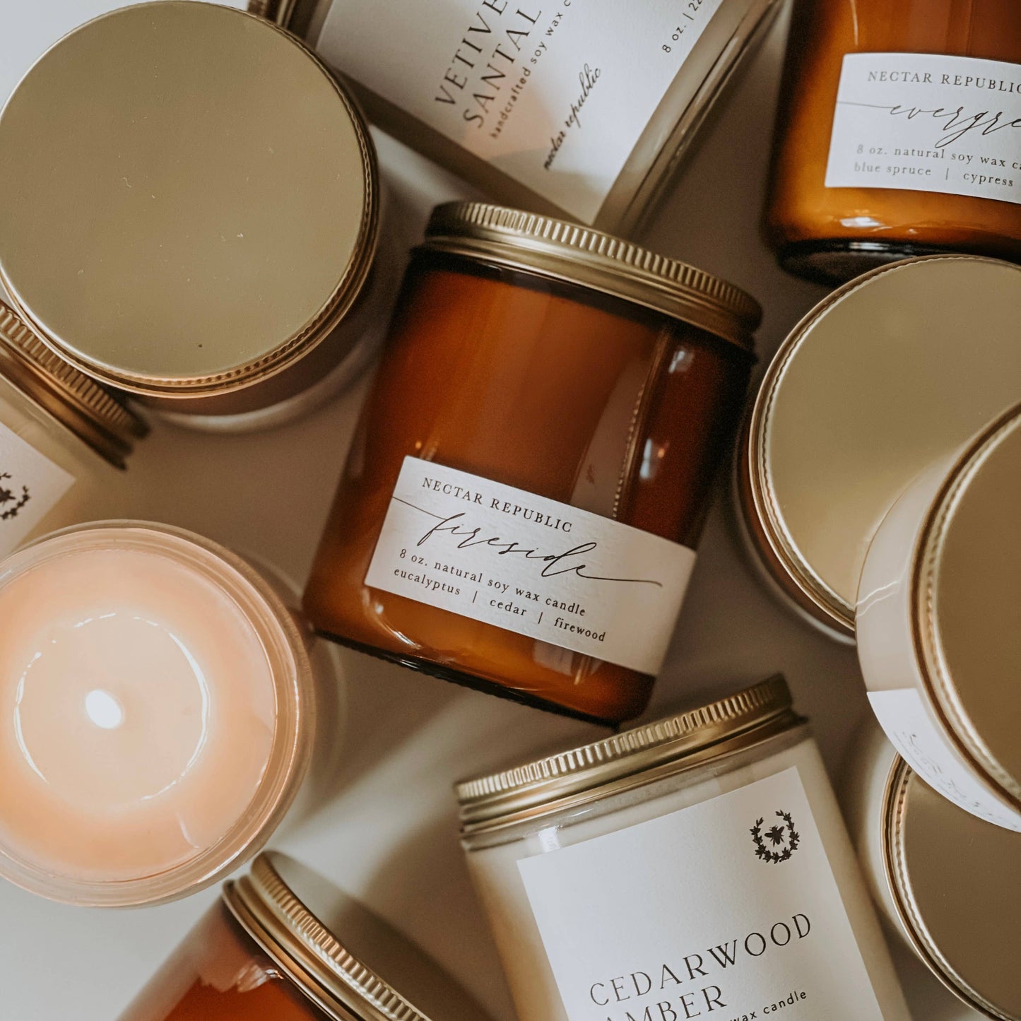 Citrus Basil : Tin Soy Candle