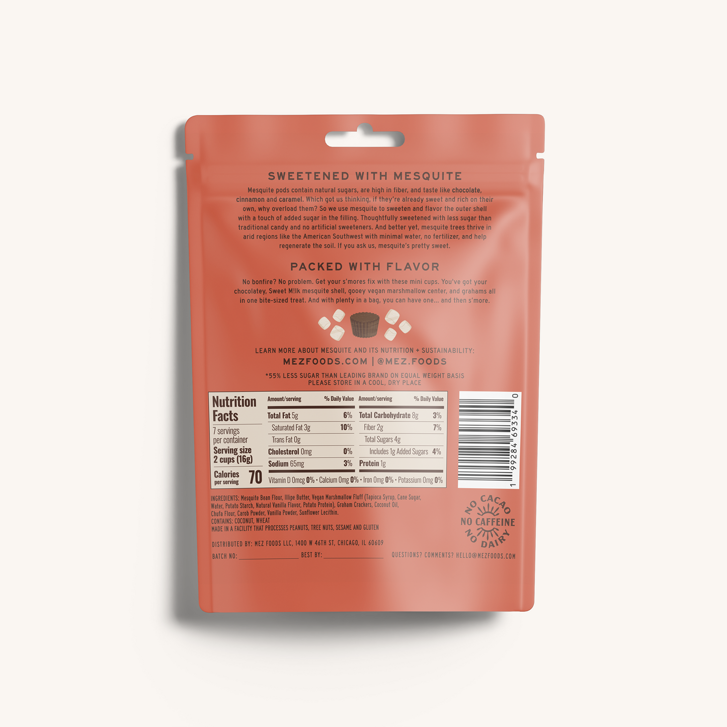 Mez S'mores Cups bag back