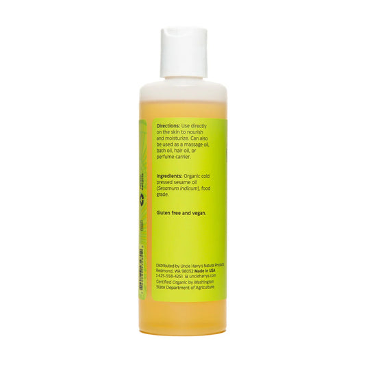 Uncle Harry's Organic Sesame Oil - 8oz