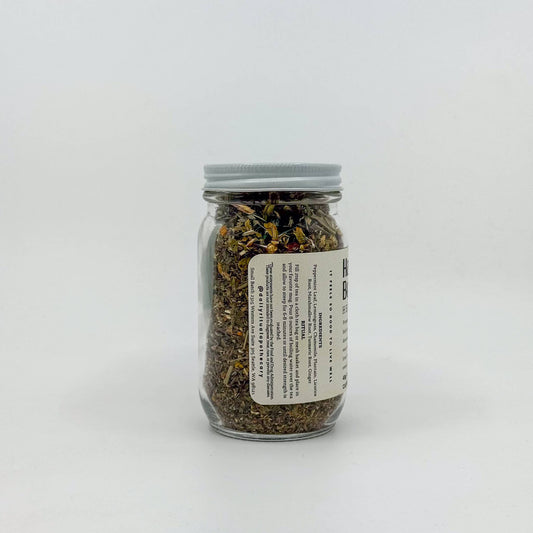 Happy Belly Loose Leaf Herbal Tea | Glass Jar