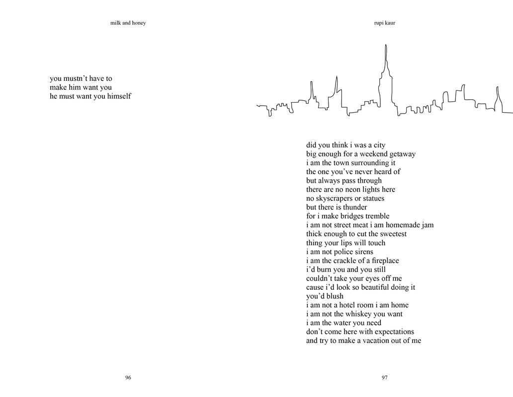Milk and Honey by Rupi Kaur: Hardcover; 226 pages / English
