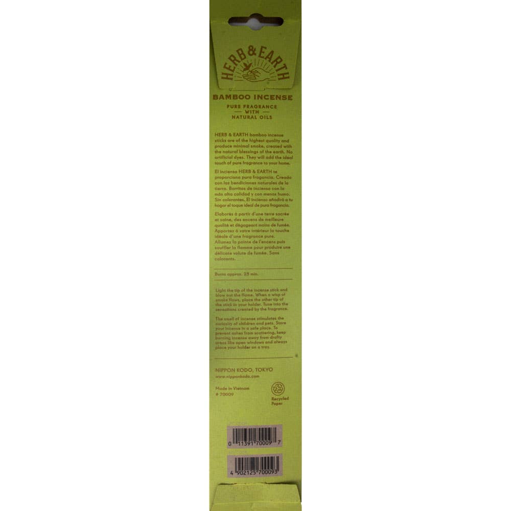 Herb & Earth Incense 20 Sticks - Lemongrass