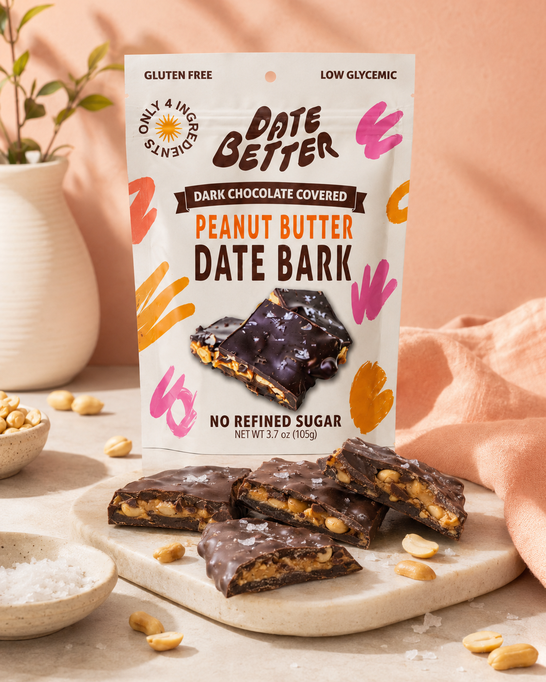 Peanut Date Bark
