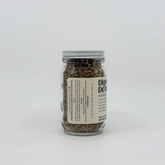 Digest + De-bloat Loose Leaf Herbal Tea | Glass Jar
