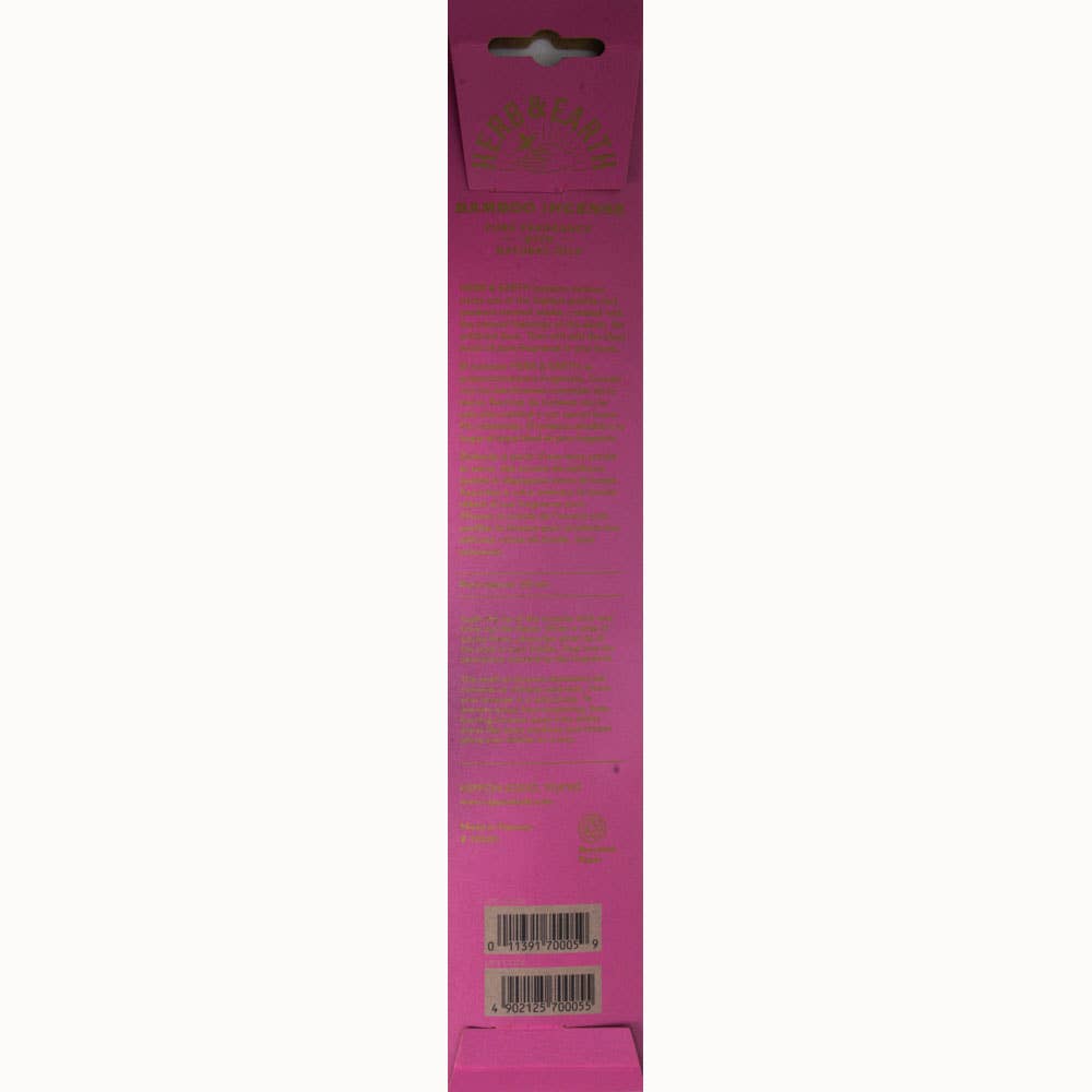 Herb & Earth Incense 20 Sticks - Rose