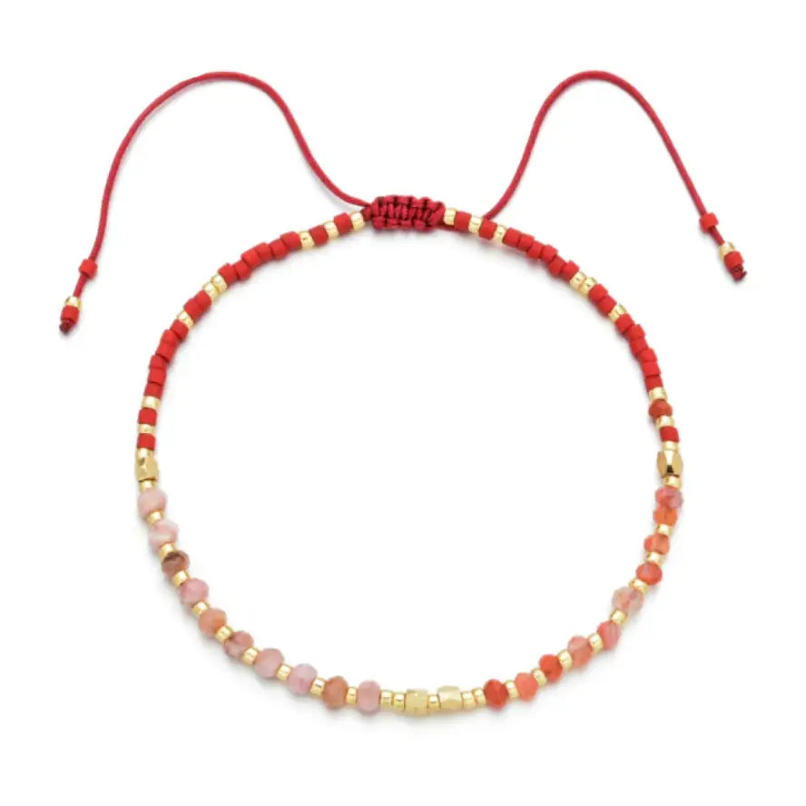 Sunstone Healing Gemstone Stacking Bracelet