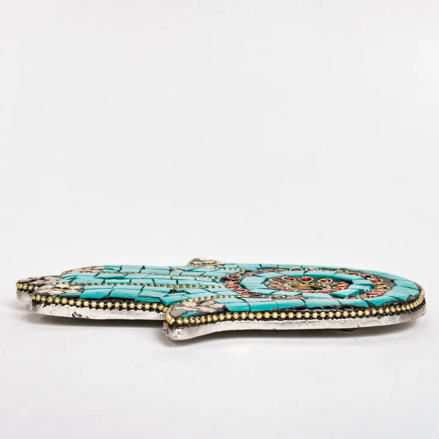 Hamsa Hand Turquoise - Incense Holder