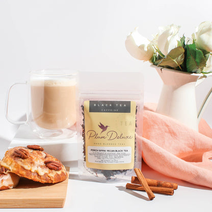 Porch Sippin' Pecan Praline Black Loose Leaf Tea: 1 oz