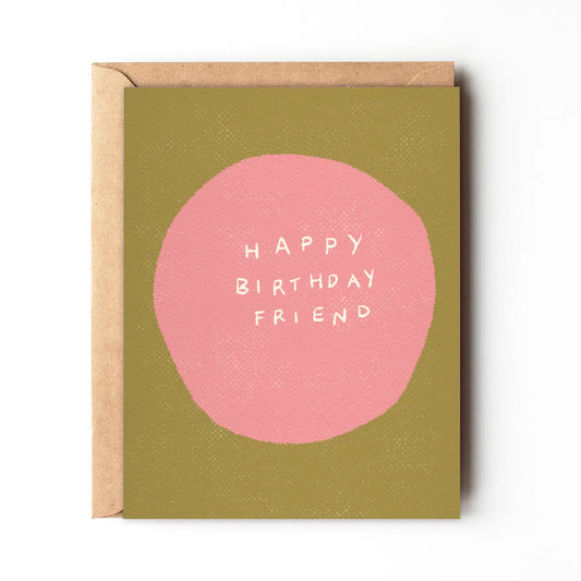 Happy Birthday Friend - Fall Birthday Card