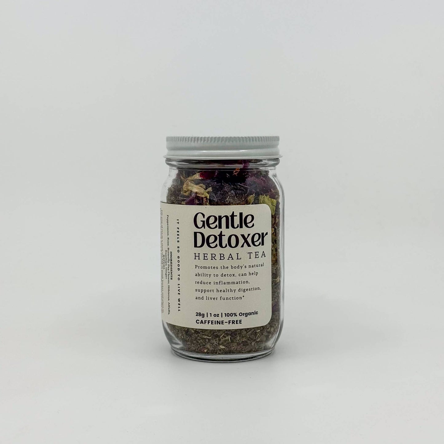 Gentle Detoxer Loose Leaf Herbal Tea | Glass Jar
