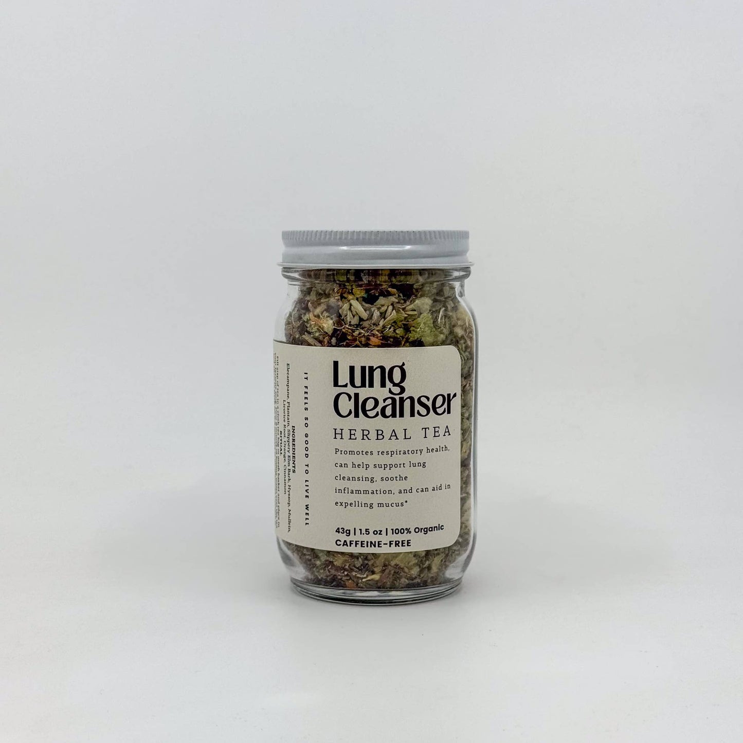 Lung Cleanser Loose Leaf Herbal Tea | Glass Jar