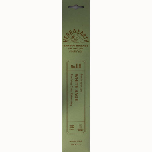 Herb & Earth Incense 20 Sticks - White Sage