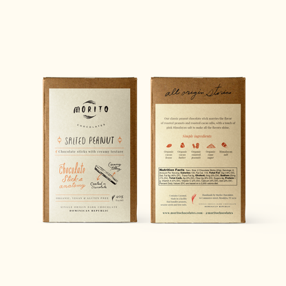 SALTED PEANUT- 4-Pack of Vegan Chocolate Sticks