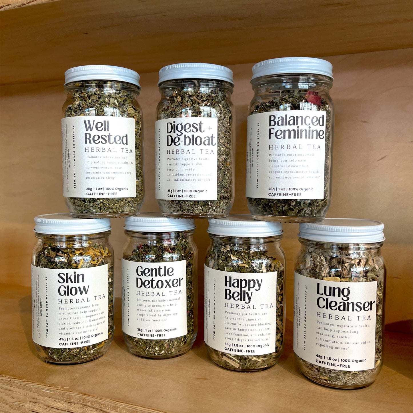 Gentle Detoxer Loose Leaf Herbal Tea | Glass Jar