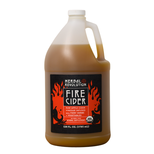 Fire Cider 1 Gallon: Organic Raw Herbal ACV
