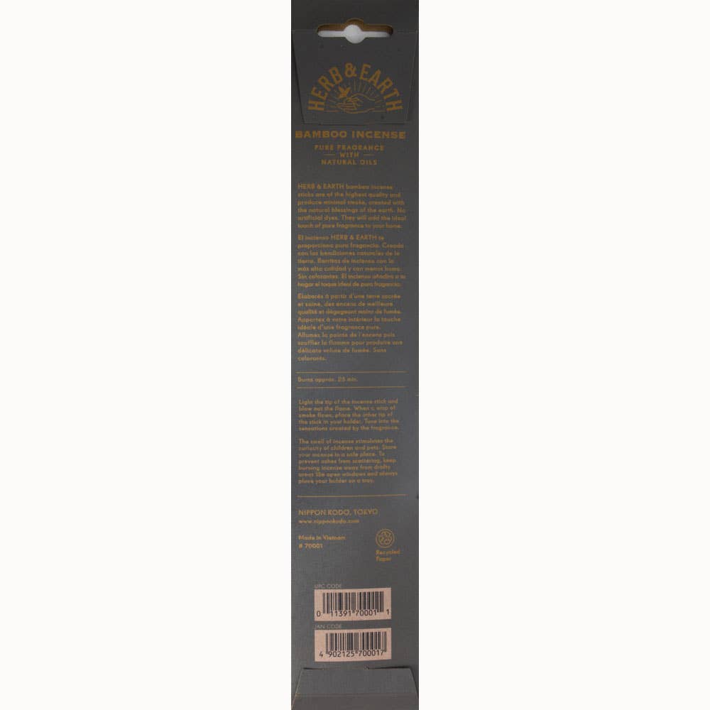 Herb & Earth Incense 20 Sticks - Patchouli