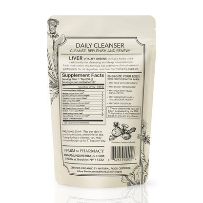 LIVER VITALITY Greens | Daily Cleansing Powder*: 4 oz