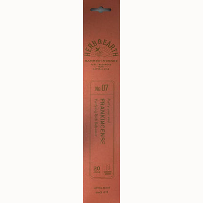 Herb & Earth Incense 20 Sticks - Frankincense (Pack of 12)