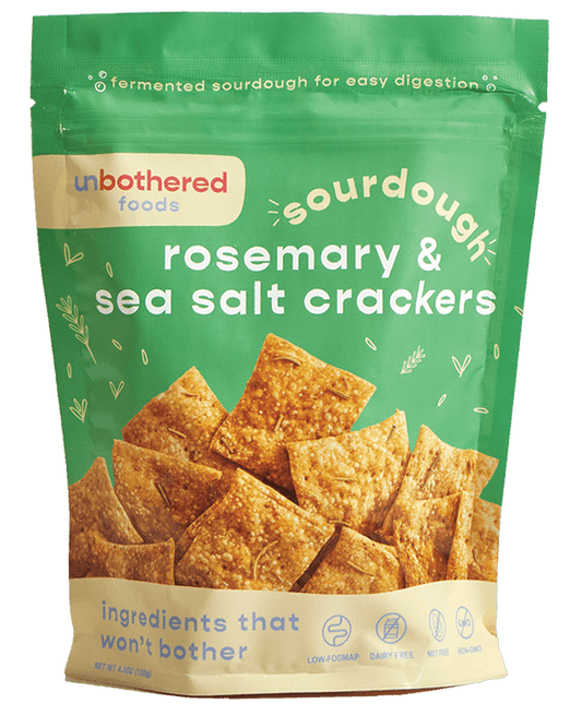 Sourdough Rosemary & Sea Salt Crackers