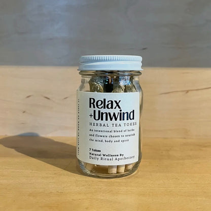 Relax + Unwind Herbal Tea Tokes