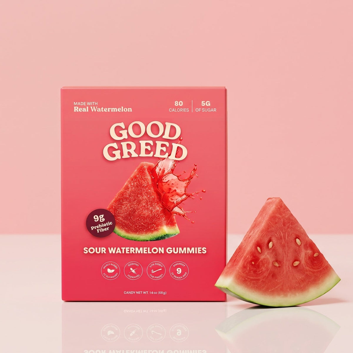 Good Greed Sour Watermelon Gummy Candy 6 Pack