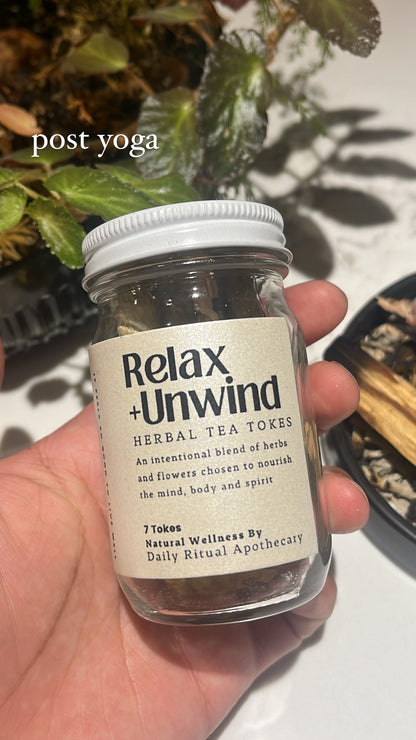 Relax + Unwind Herbal Tea Tokes