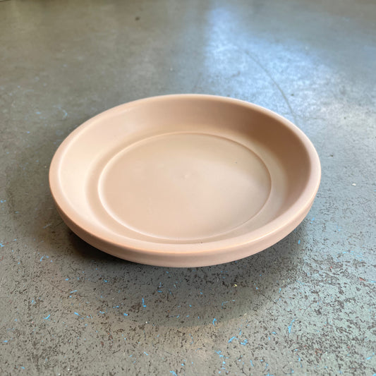 7in Glazed Saucer - Stone