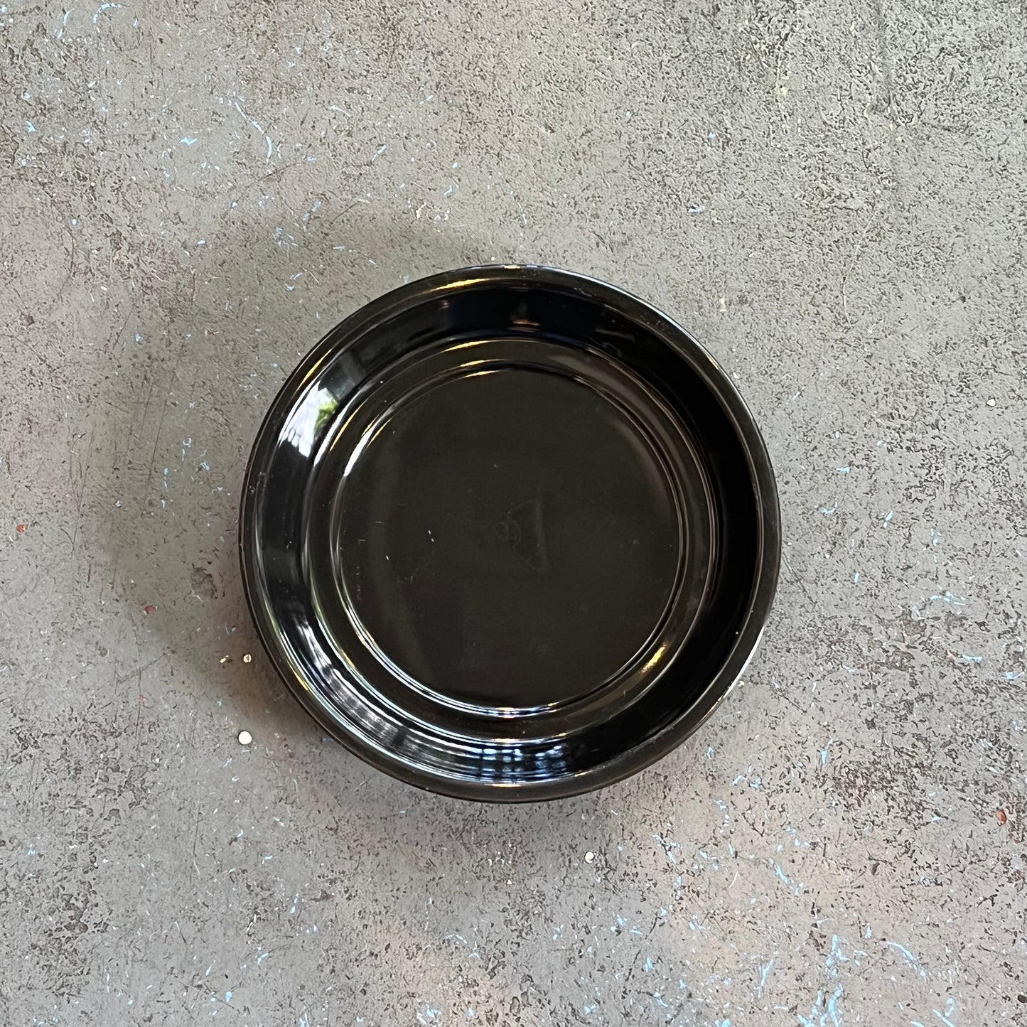 7in Glazed Saucer - Black