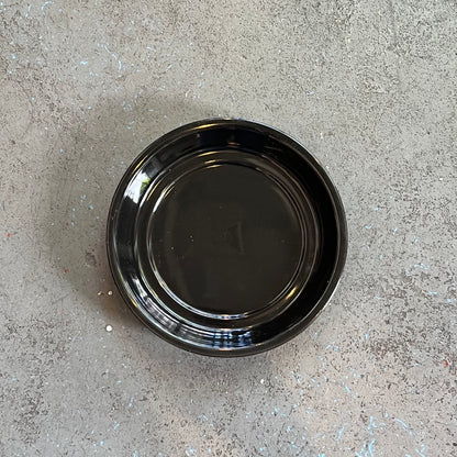 7in Glazed Saucer - Black