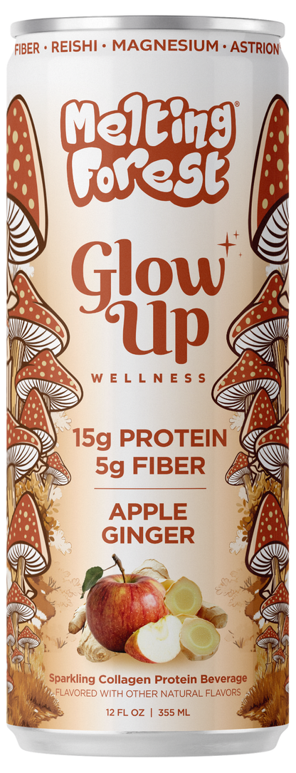 Glow Up Sparkling Collagen Protein – Apple Ginger can