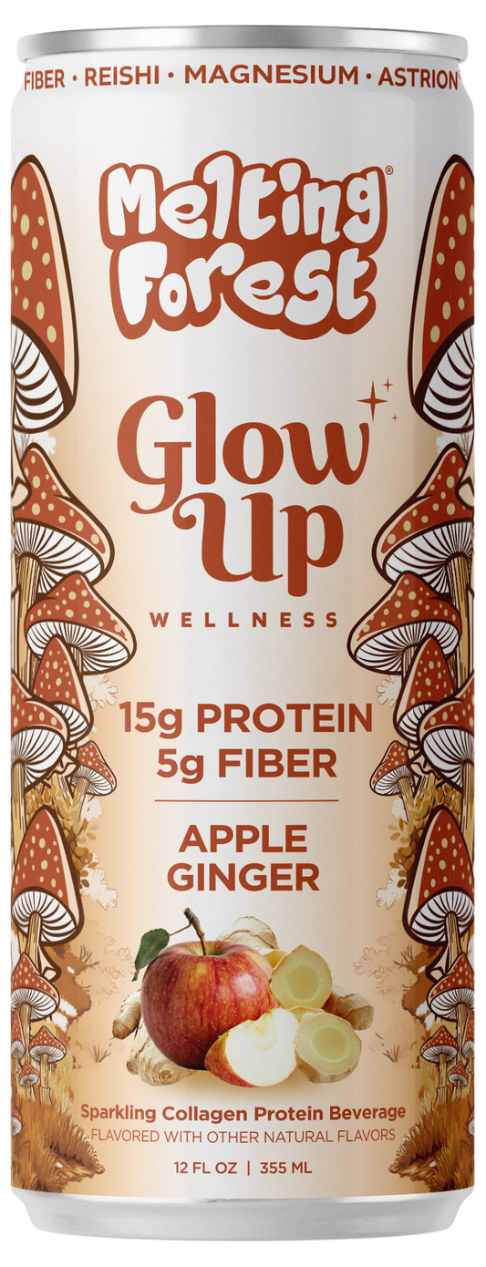 Glow Up Sparkling Collagen Protein – Apple Ginger can