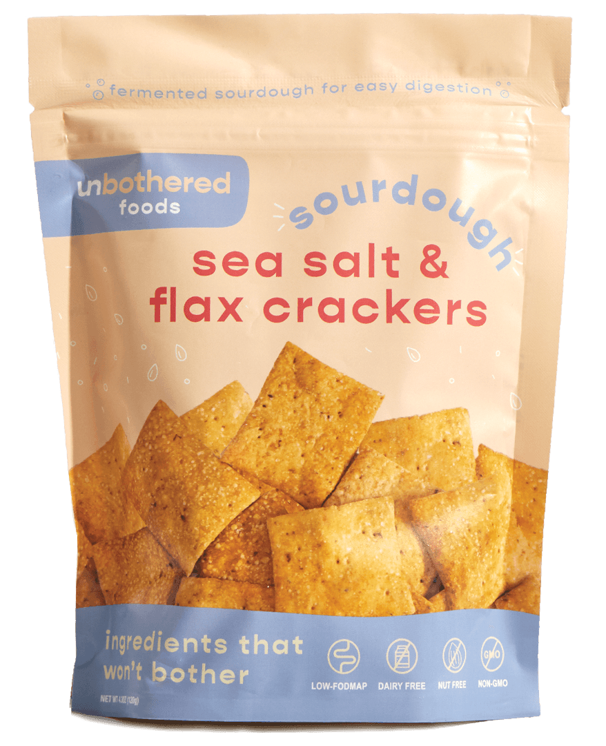 Sourdough Sea Salt & Flax Crackers