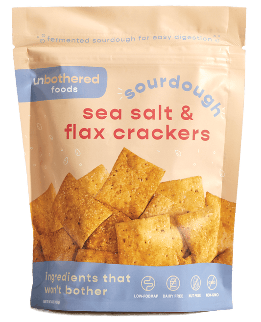 Sourdough Sea Salt & Flax Crackers