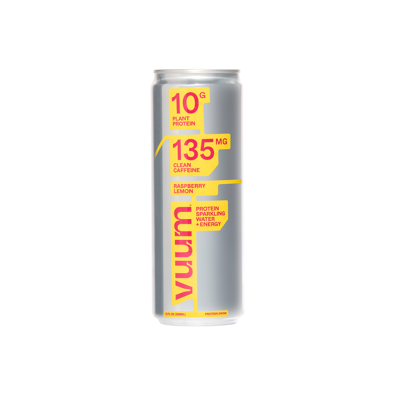 VUUM Raspberry Lemon Protein Sparkling Water can