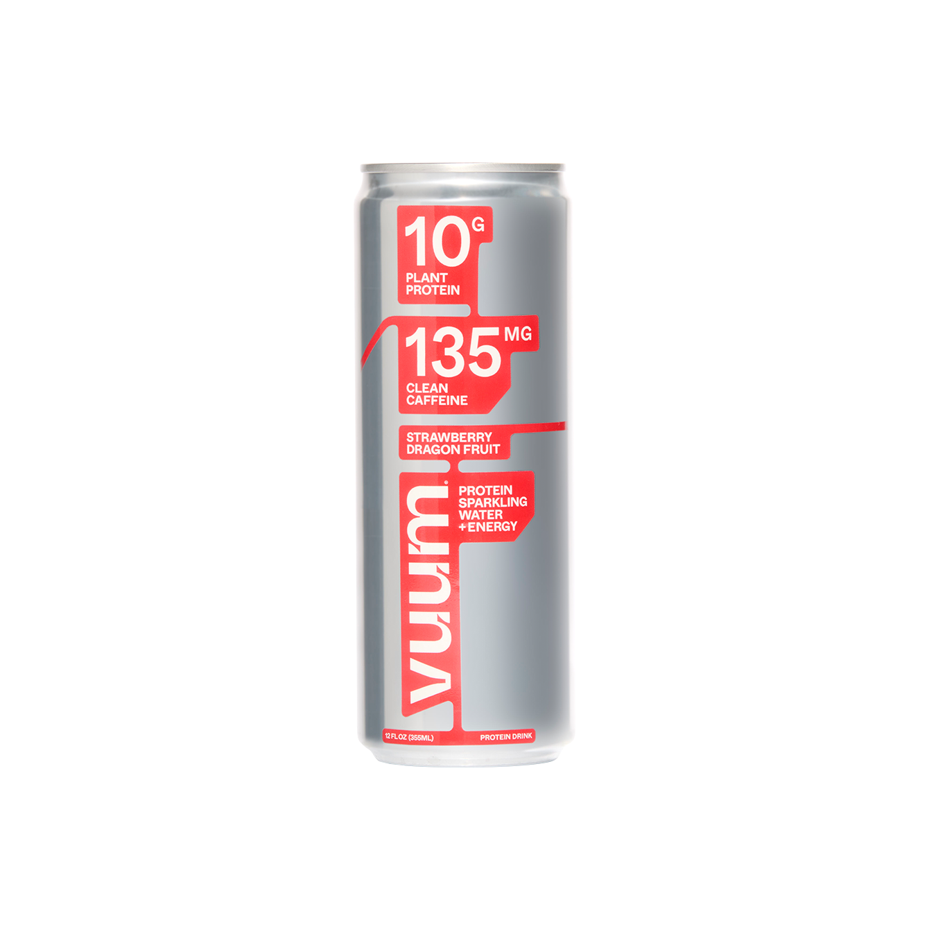 VUUM Strawberry Dragon Fruit Protein Sparkling Water can