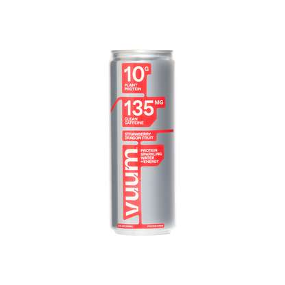 VUUM Strawberry Dragon Fruit Protein Sparkling Water can