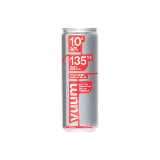 VUUM Strawberry Dragon Fruit Protein Sparkling Water can