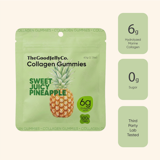 TheGoodJellyCo Marine Collagen Gummies Pineapple