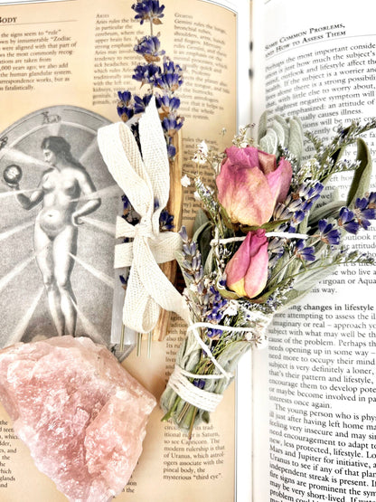 LOVE RITUAL KIT - Self-Love & Gifting - Smoke Cleansing: Re-Usable Glass Jar