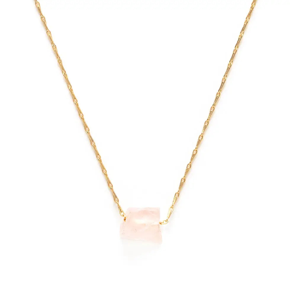 Rose Quartz Healing Stones Necklace