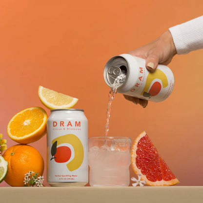 DRAM citrus sparkling water