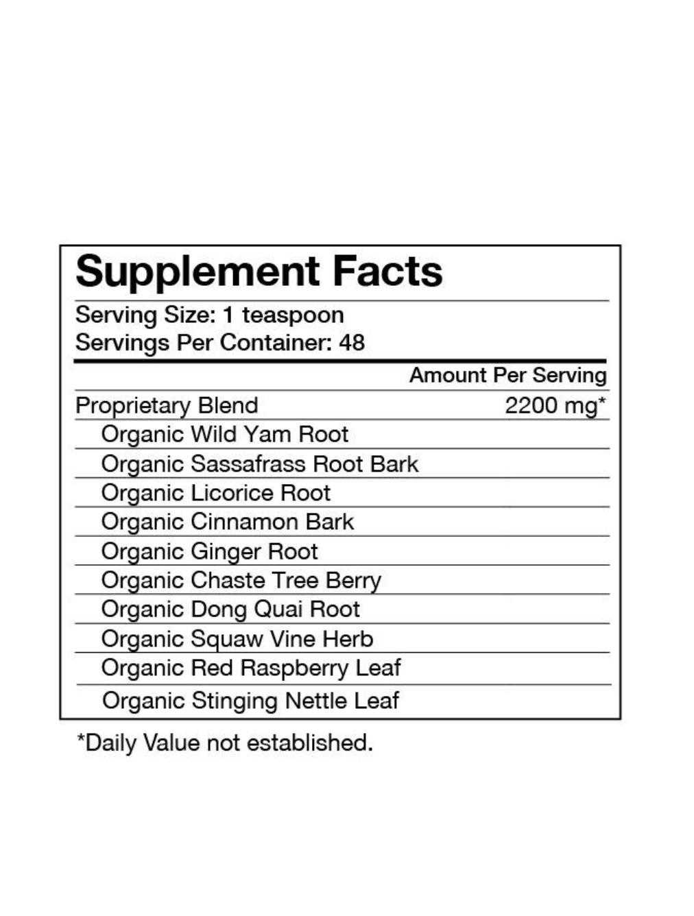 Reproductive Formula (Female) Tea