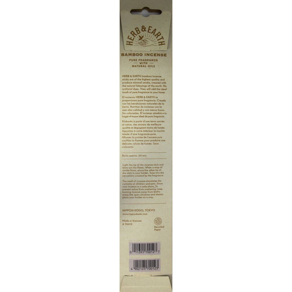 Herb & Earth Incense 20 Sticks - Vanilla