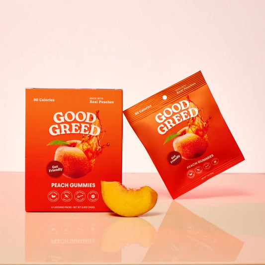 Good Greed Peach Gummy Candy 6 Pack