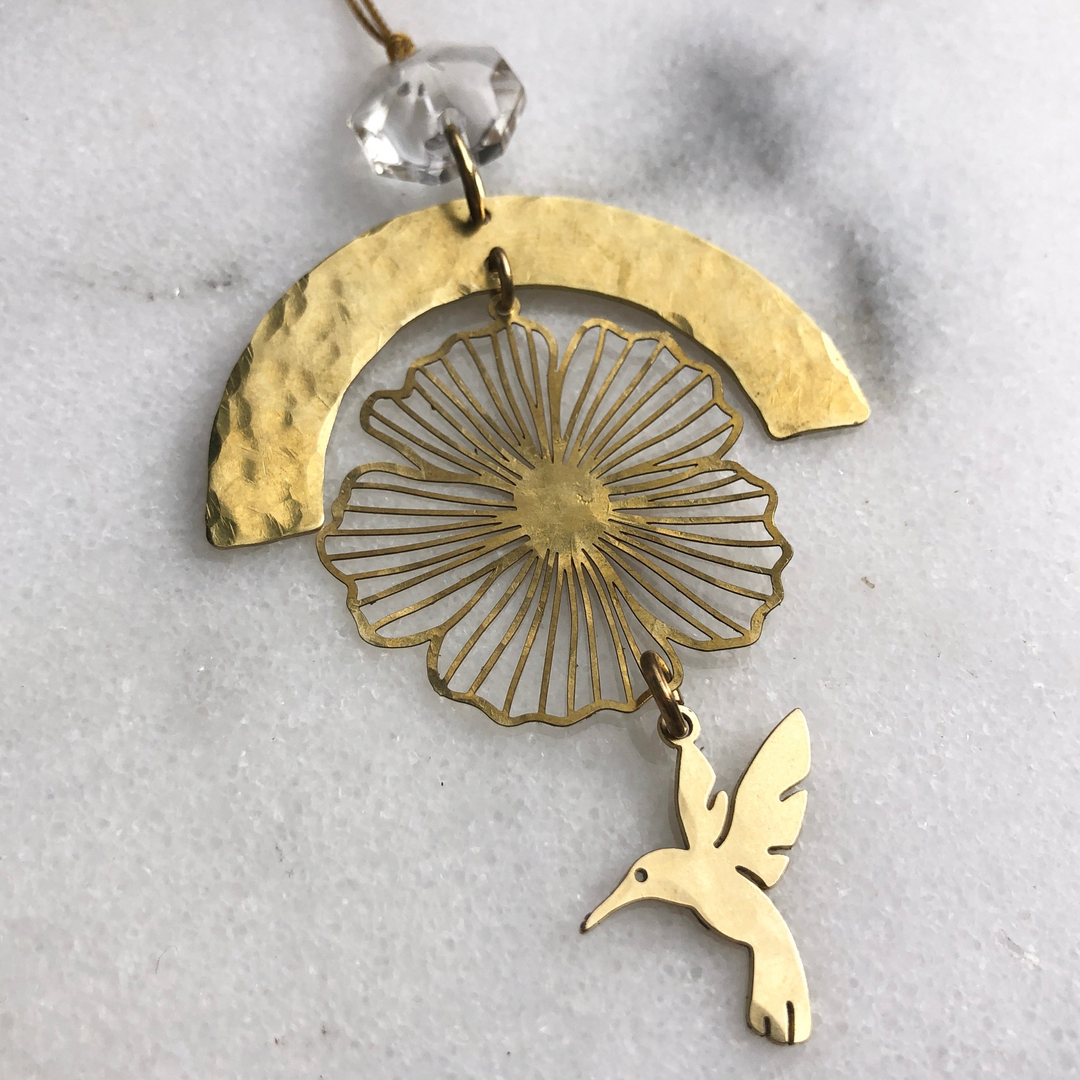 Ascension Ornament With Vintage Glass Crystal