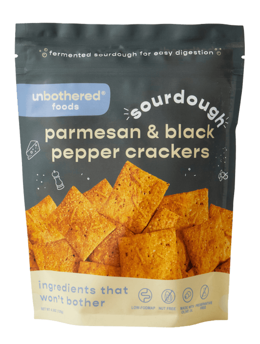 Sourdough Parmesan & Black Pepper Crackers