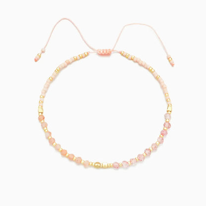 Rose Quartz Healing Gemstone Stacking Bracelet