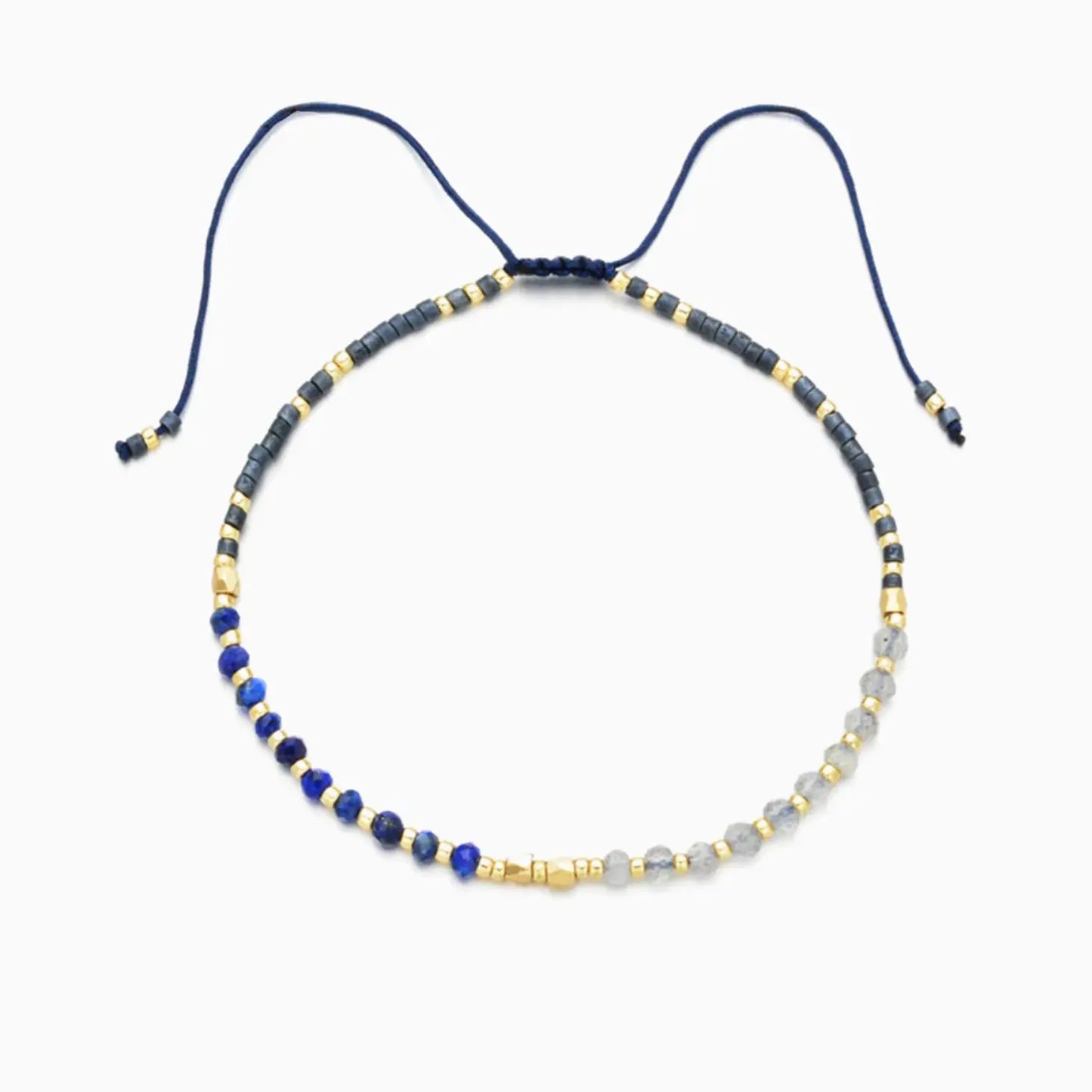 Lapis Lazuli Healing Gemstone Stacking Bracelet