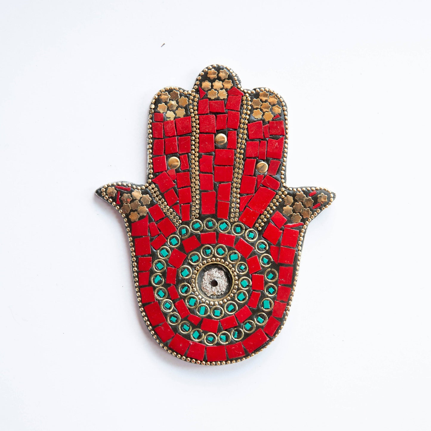 Hamsa Hand Red - Incense Holder