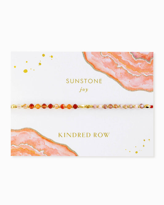 Sunstone Healing Gemstone Stacking Bracelet